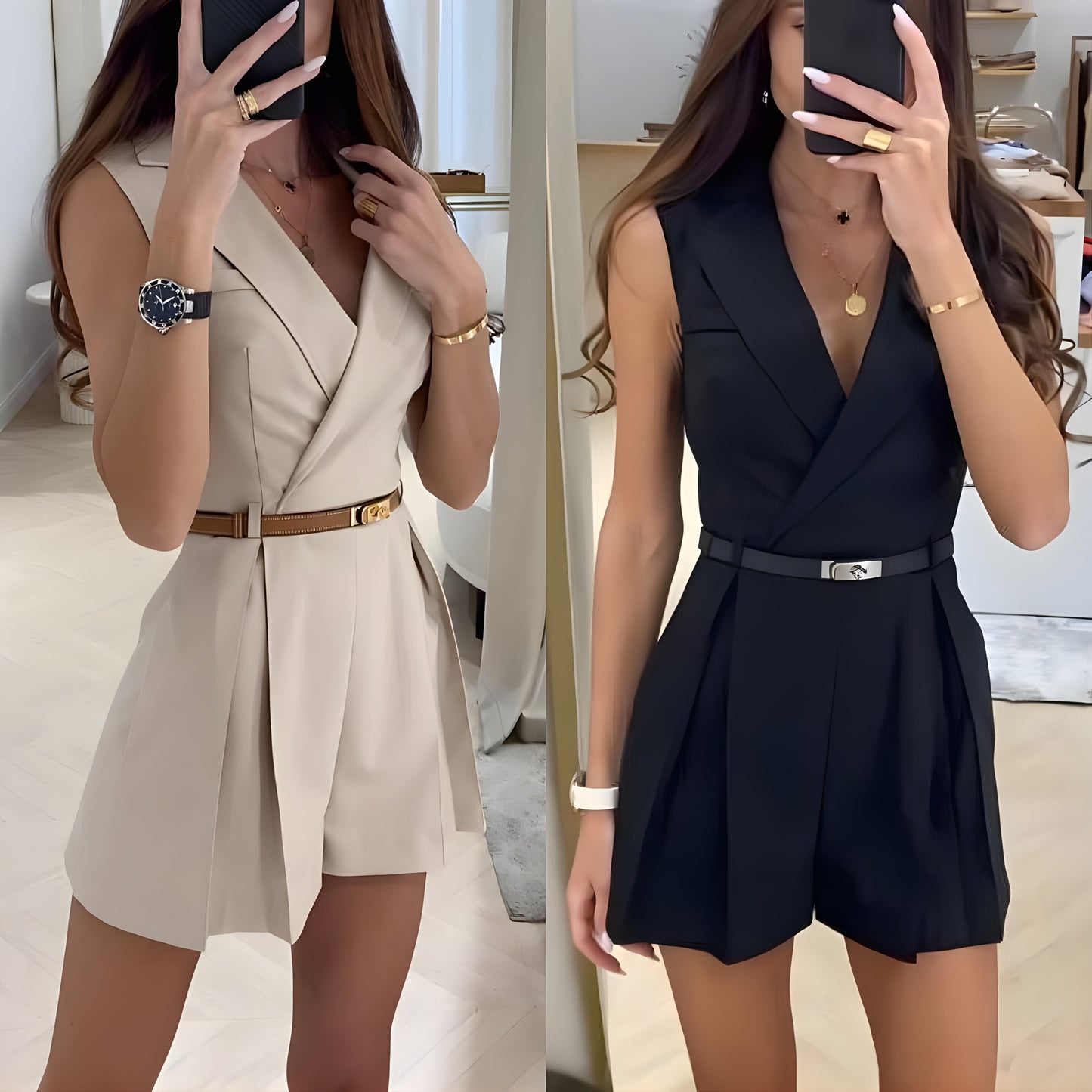 EMMA | Stijlvolle Mouwloze Jumpsuit