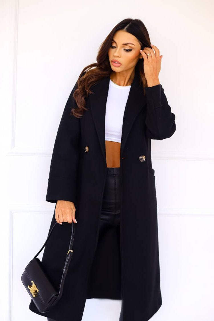Lois | Lange Mantel Jas Dames Wol | Tijdloze & Elegante Winter Mantel