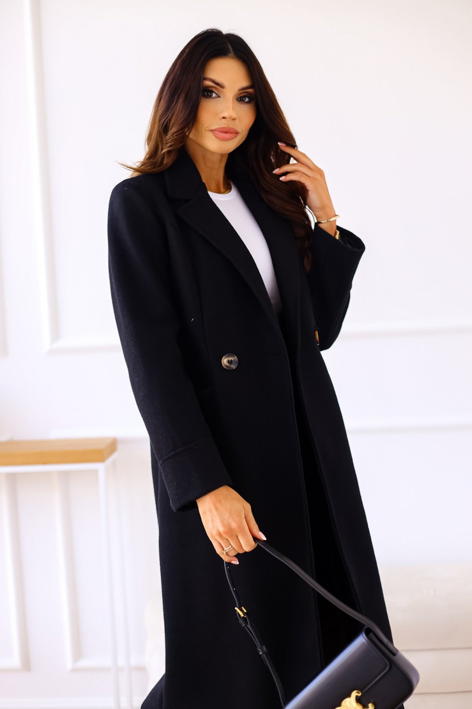 Lois | Lange Mantel Jas Dames Wol | Tijdloze & Elegante Winter Mantel