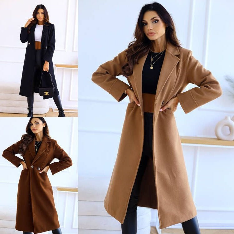 Lois | Lange Mantel Jas Dames Wol | Tijdloze & Elegante Winter Mantel