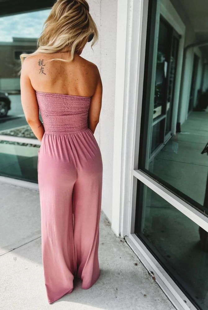 FREDERIQUE | Trendy Off-Shoulder Dames Jumpsuit