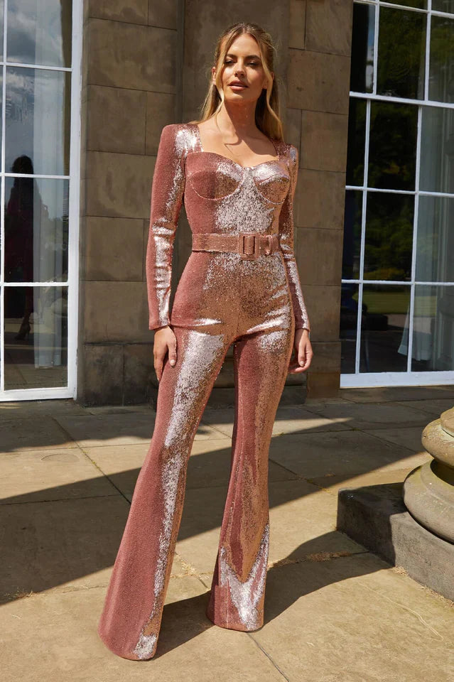 VIOLET | Festival Pailletten Jumpsuit Voor Dames