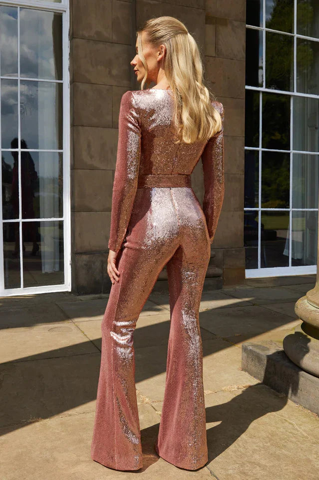 VIOLET | Festival Pailletten Jumpsuit Voor Dames