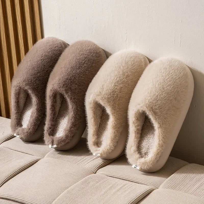Noa | Bont Pantoffels Dames | Warme & Zachte Sloffen Voor Winter Comfort