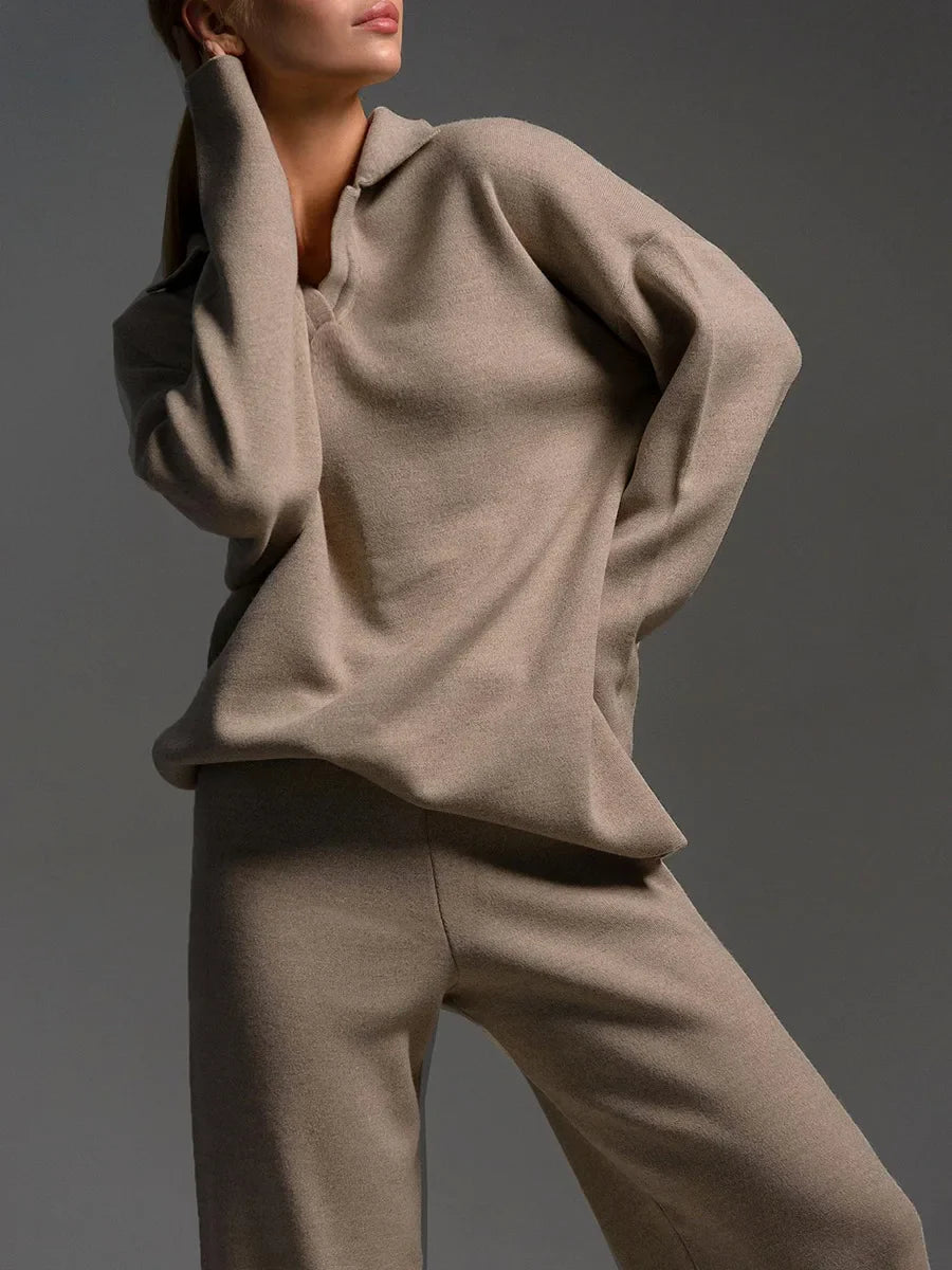 Aluna | Lounge Set Dames | Wide Leg Broek & Relaxed Fit Top