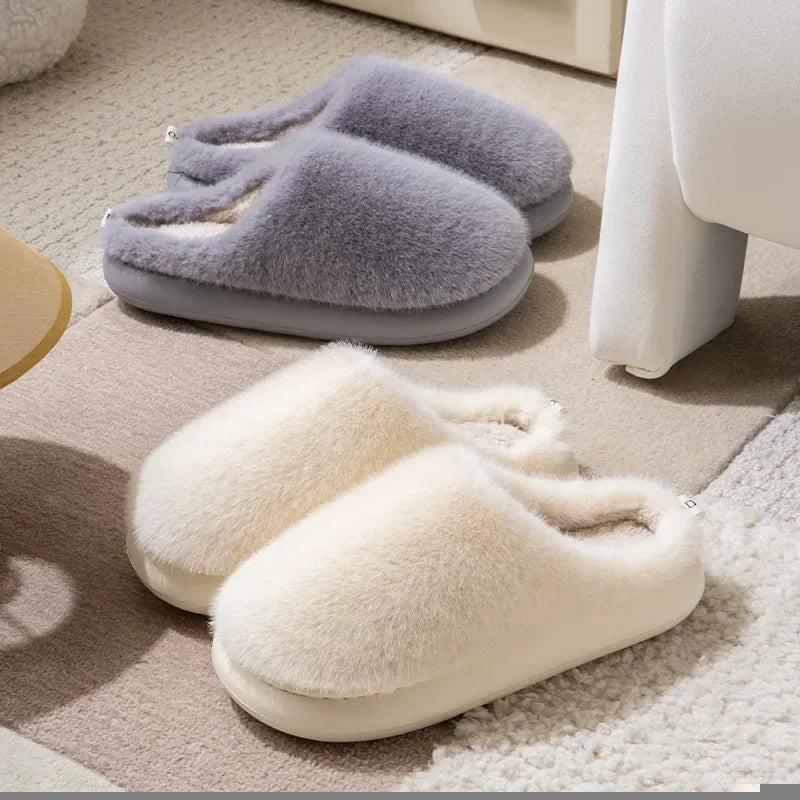 Noa | Bont Pantoffels Dames | Warme & Zachte Sloffen Voor Winter Comfort