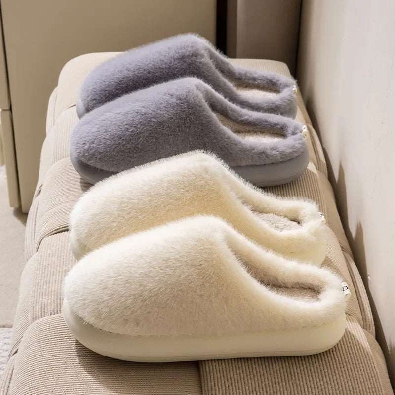 Noa | Bont Pantoffels Dames | Warme & Zachte Sloffen Voor Winter Comfort
