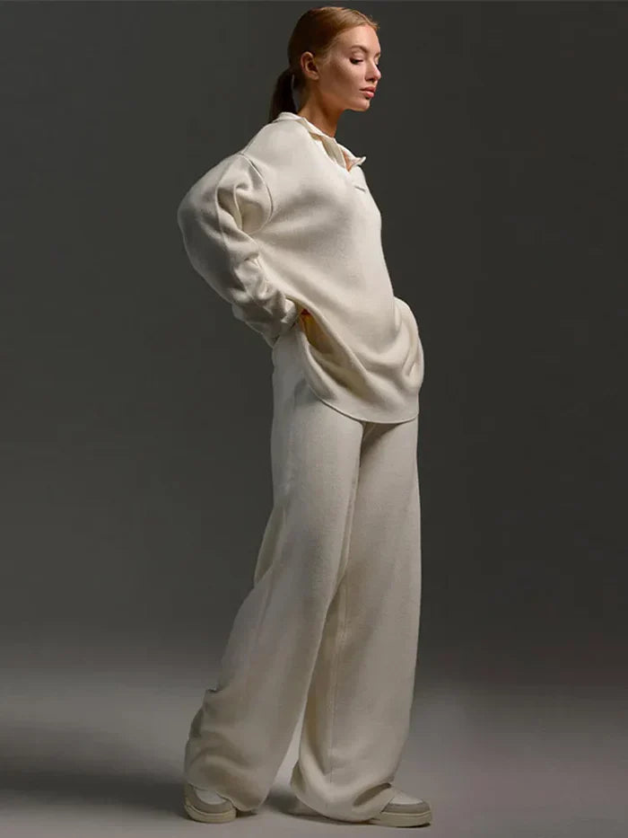 Aluna | Lounge Set Dames | Wide Leg Broek & Relaxed Fit Top