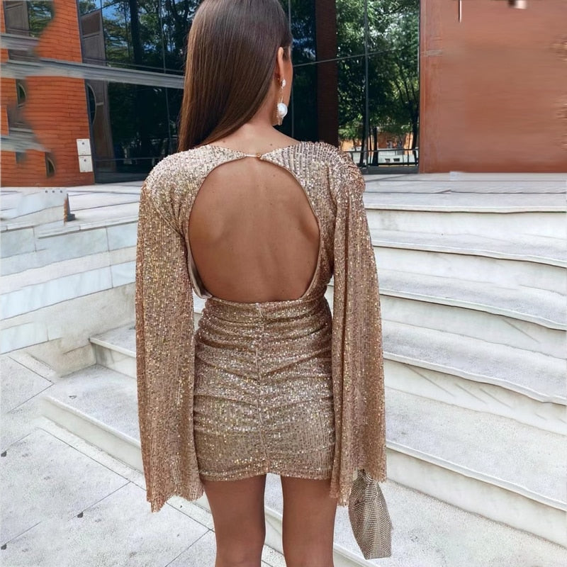 Zara | Glitterjurk Dames | Glamoureuze Feestjurk Voor Kerst & Oudjaar