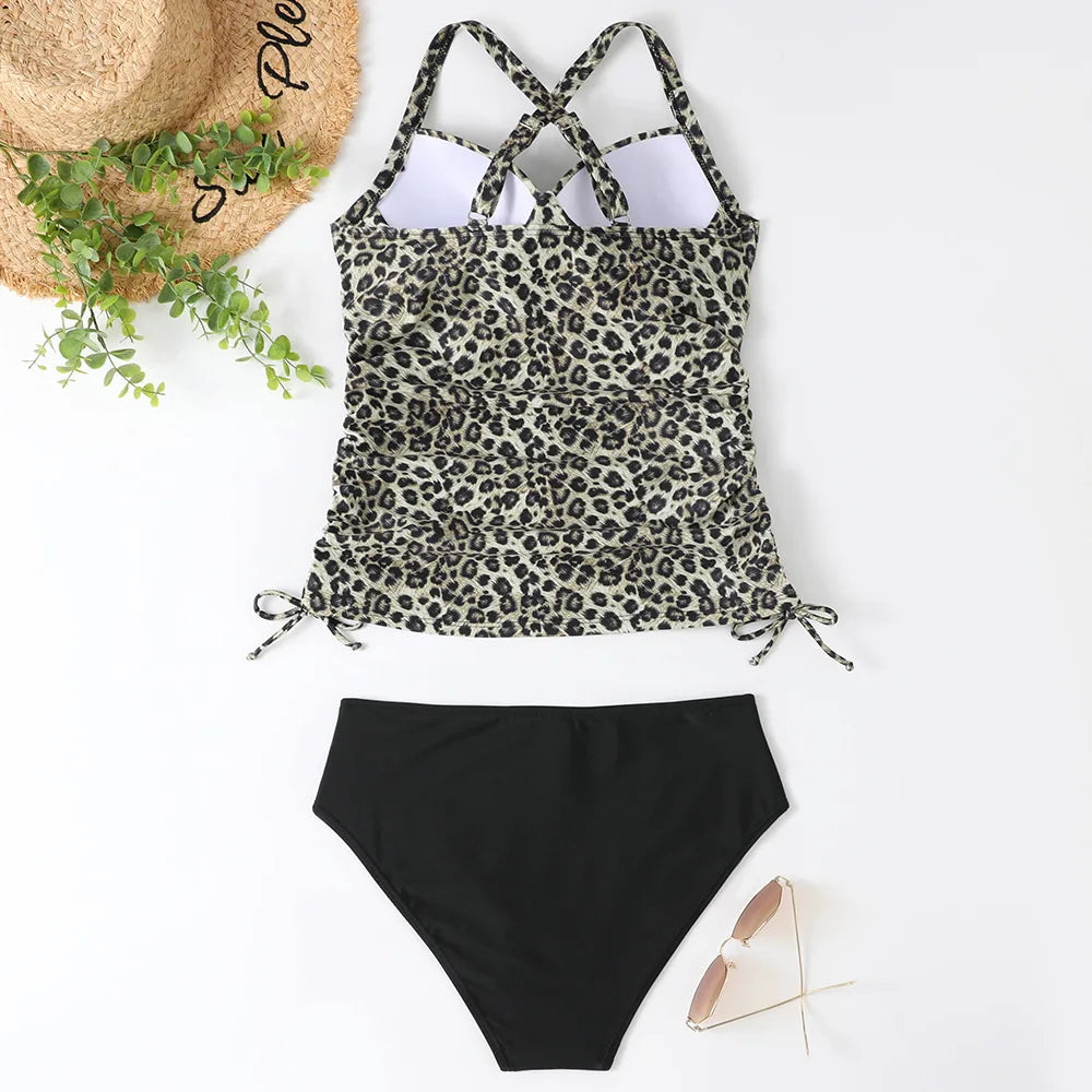 LILLY | Gestreepte tankini set met short | Perfect voor Strand & Zwembad
