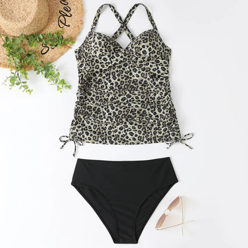 LILLY | Gestreepte tankini set met short | Perfect voor Strand & Zwembad