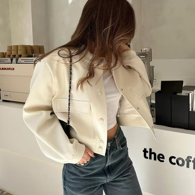 Rosa | Korte Bomber Jas Dames | Stijlvol Cropped Jacket Voor Elke Dag