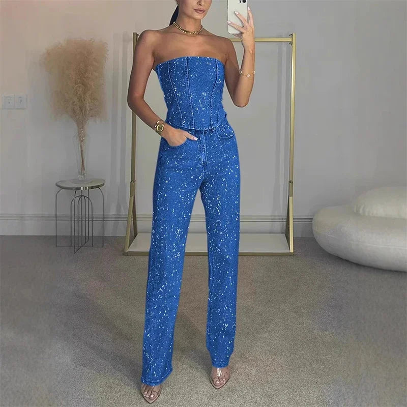 Liyana | Glitter Corset Set – Luxe & Verleidelijk Party Outfit