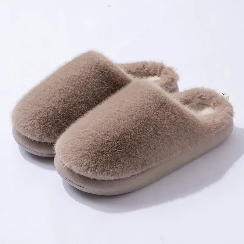 Noa | Bont Pantoffels Dames | Warme & Zachte Sloffen Voor Winter Comfort