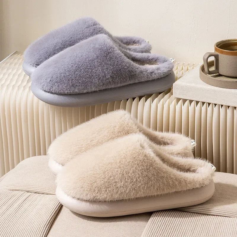 Noa | Bont Pantoffels Dames | Warme & Zachte Sloffen Voor Winter Comfort