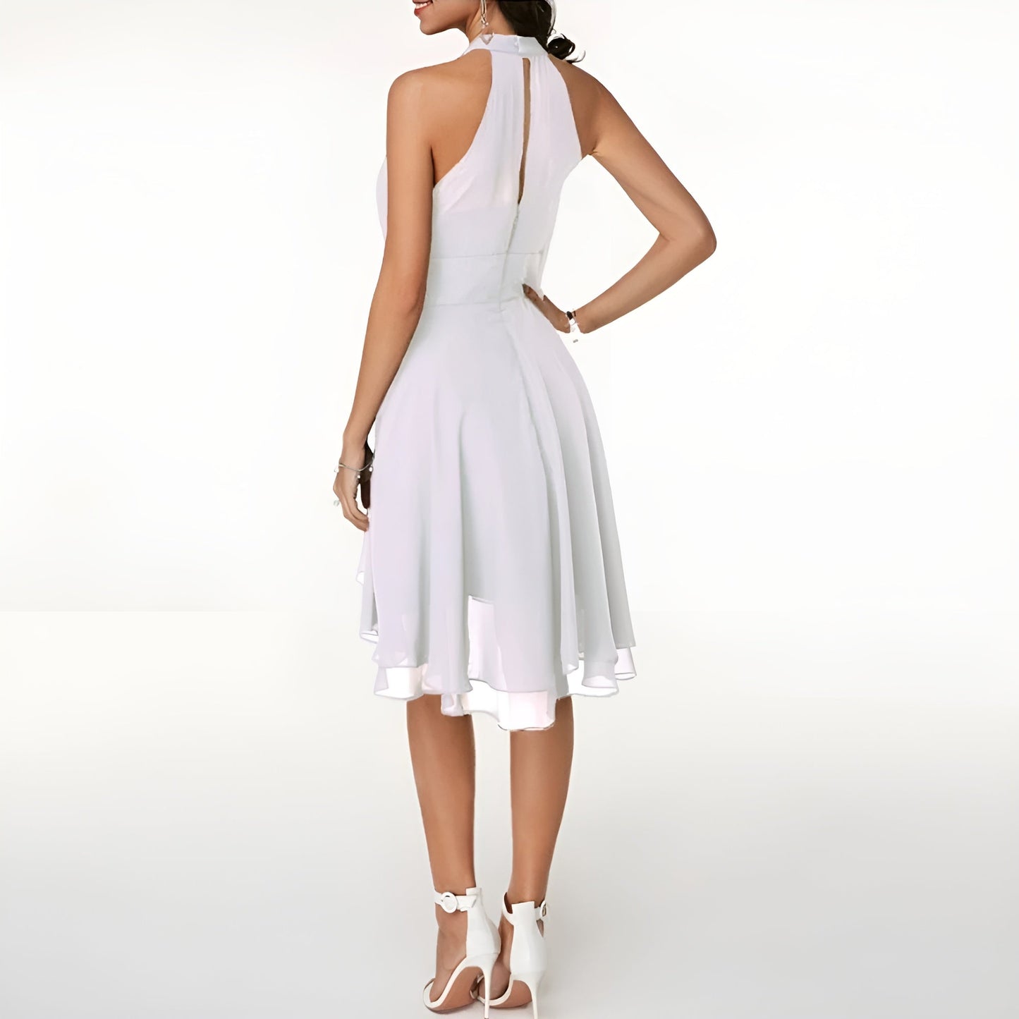 Vivianne | Winterjurk Dames Met Ruches | Elegante & Warme Jurk Voor Feestdagen