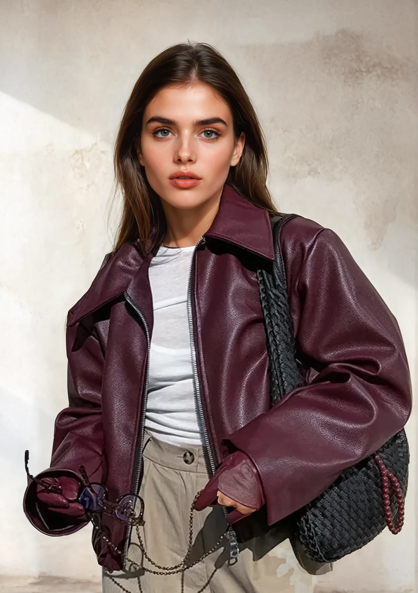 Liva | Zipper Leren Jas