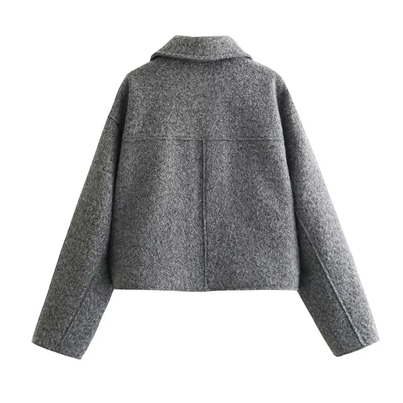 Amelie | Cropped Tweed Jas Dames | Stijlvolle & Tijdloze Tussenjas
