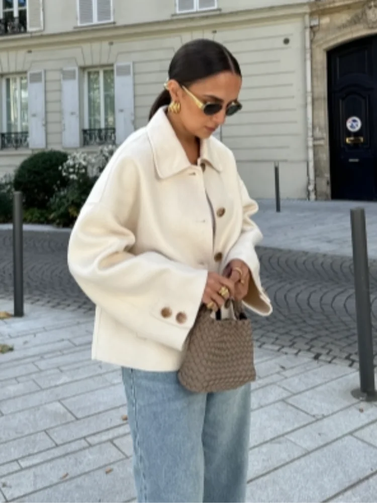 Sophie | Oversized Dames Jas van Wolmix – Klassiek & Warm