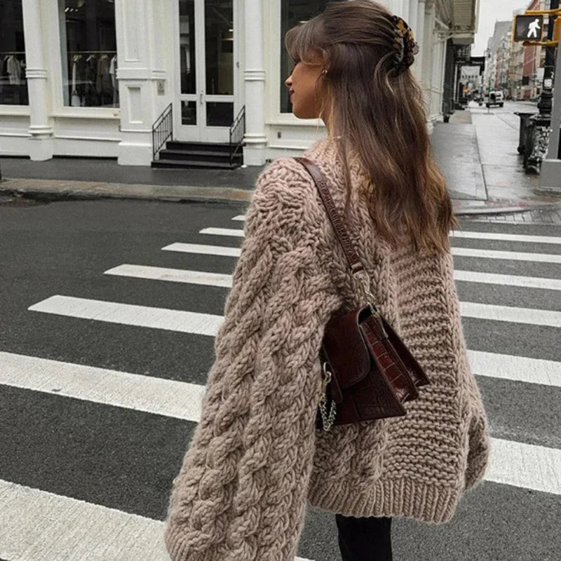 Oversized Trui Dames | Gebreide Zachte Damestrui met Relaxte Fit