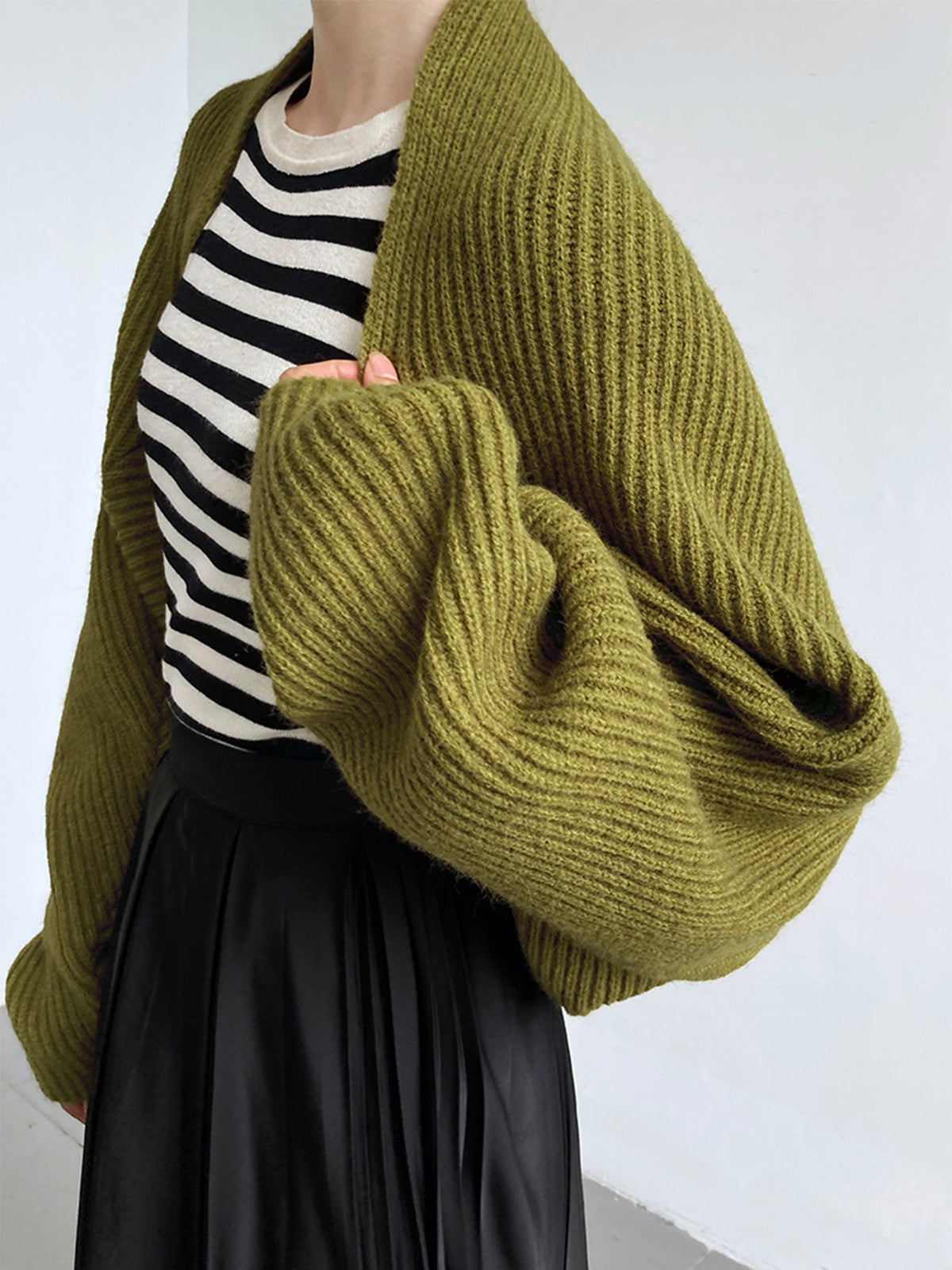 Liora | Open-Front Dames Trui | Viscose, Licht Stretch & Casual