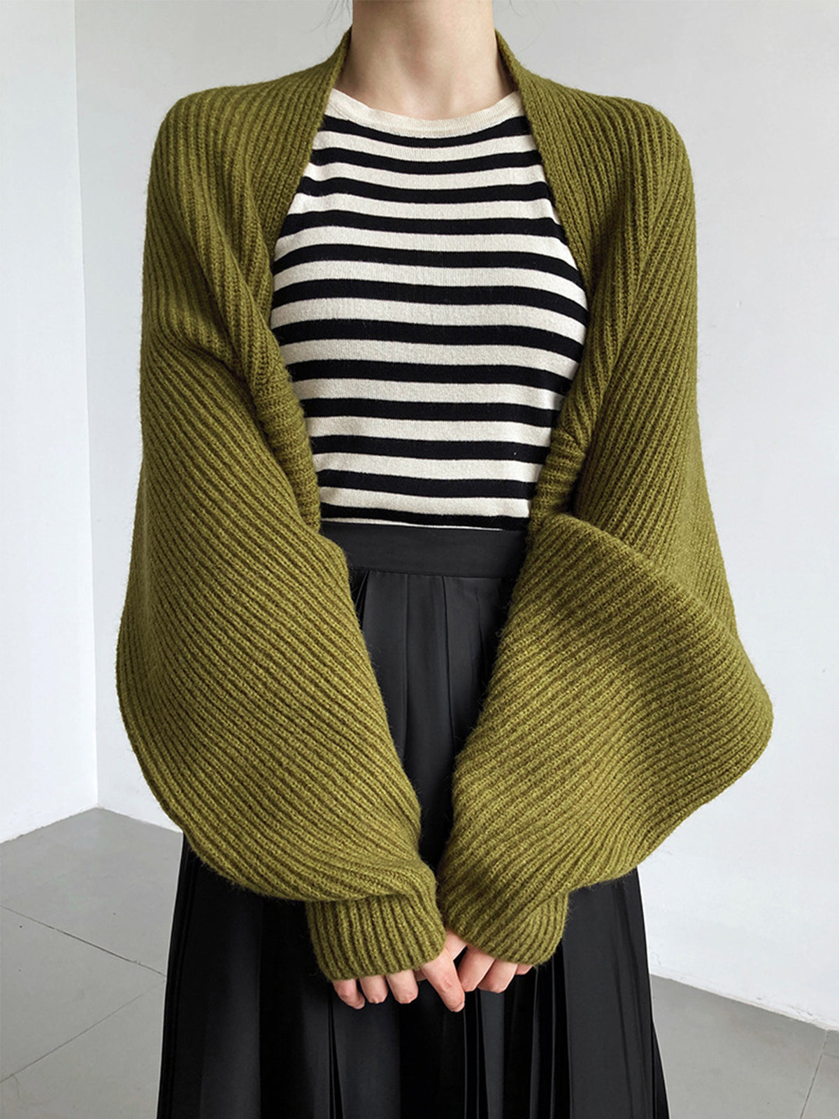 Liora | Open-Front Dames Trui | Viscose, Licht Stretch & Casual
