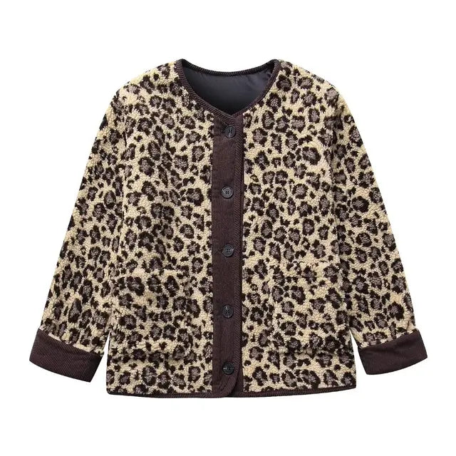 Dames Oversized Vest met Luipaardprint | Trendy & Comfortabel