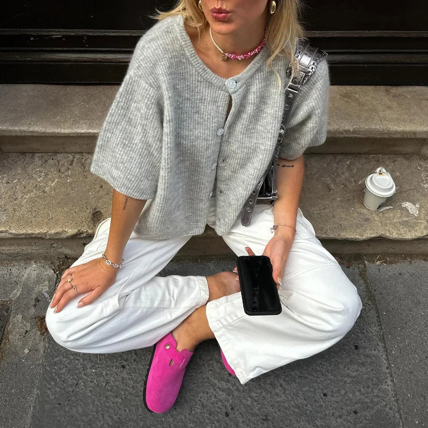 NORA | Streetwear Vest met Korte Mouwen