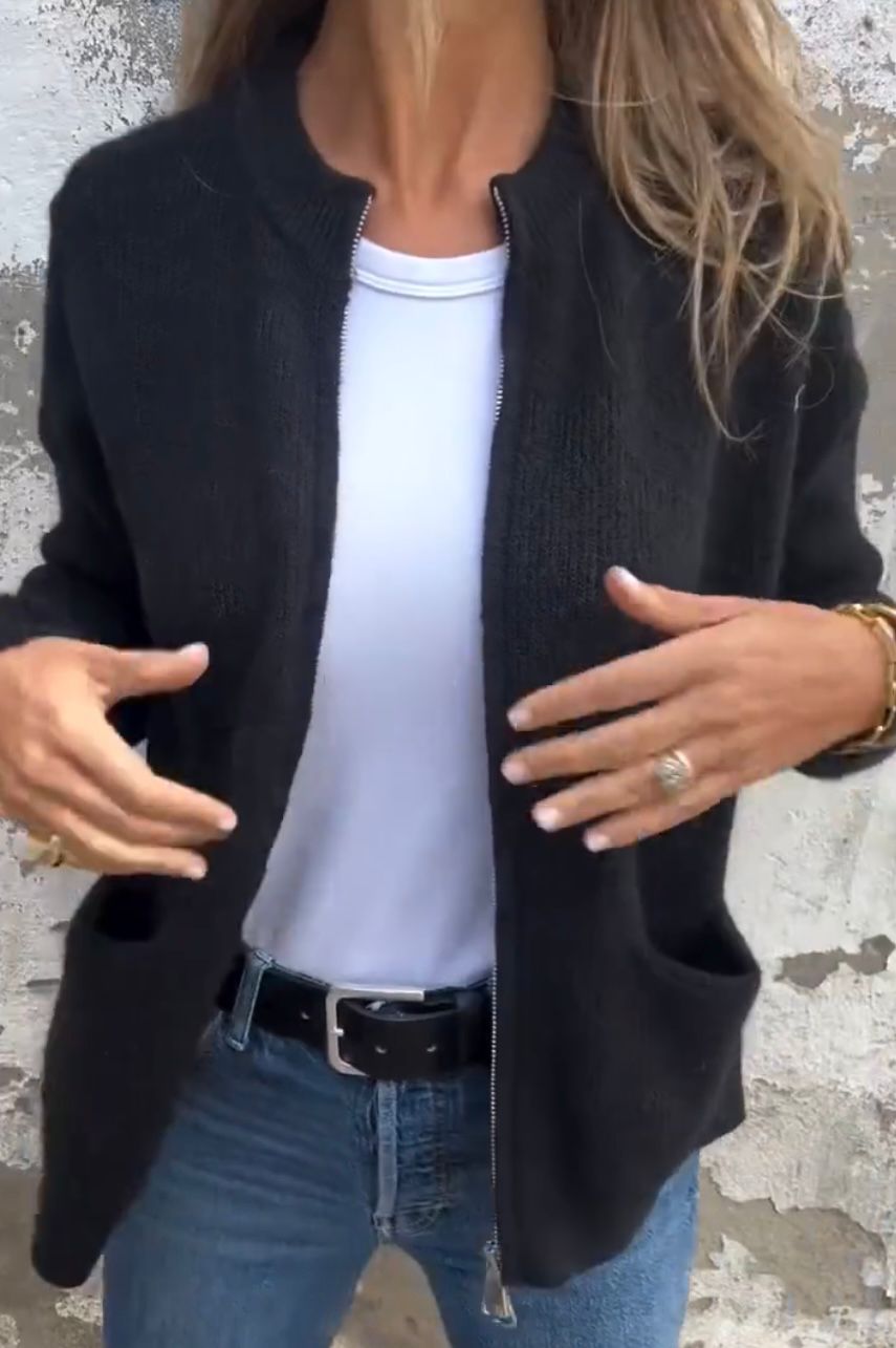 Lena | Elegant Lang Vest Dames | Stijlvol & Comfortabel Voor Herfst/Winter