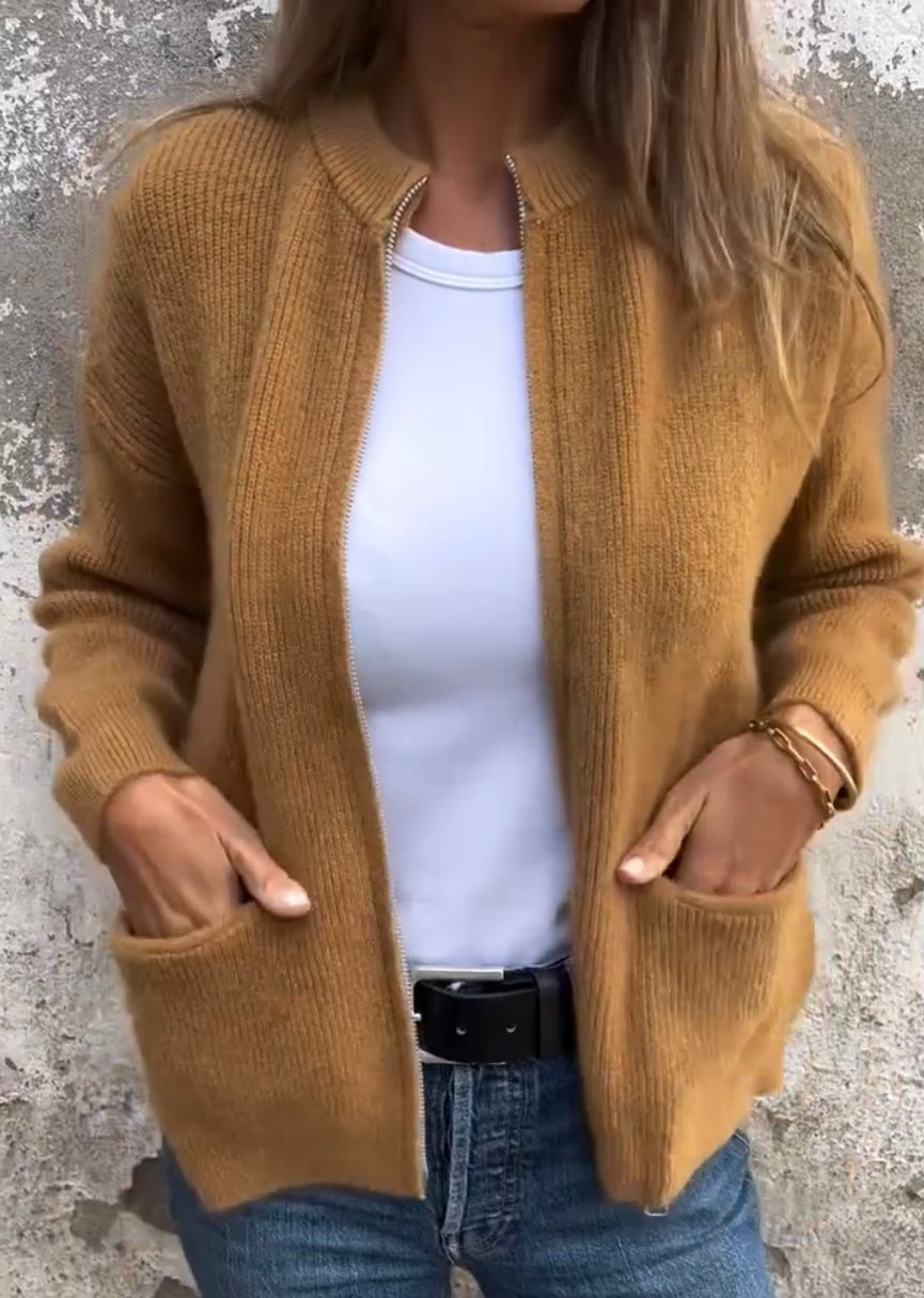 Lena | Elegant Lang Vest Dames | Stijlvol & Comfortabel Voor Herfst/Winter