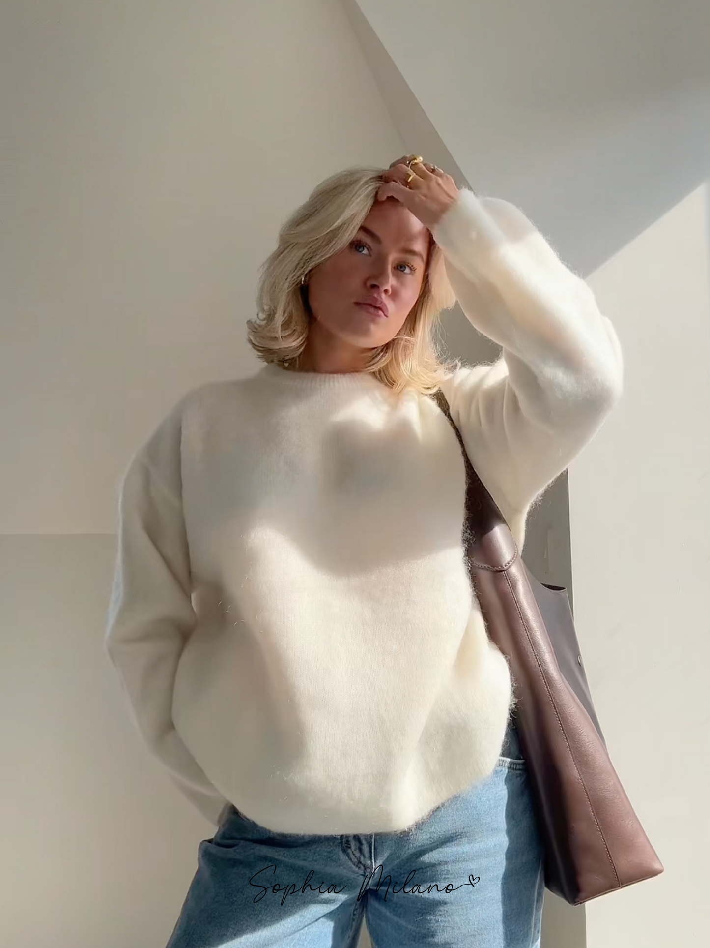 Mira Dames Trui met Ronde Hals | Minimalistisch, Warm & Veelzijdig