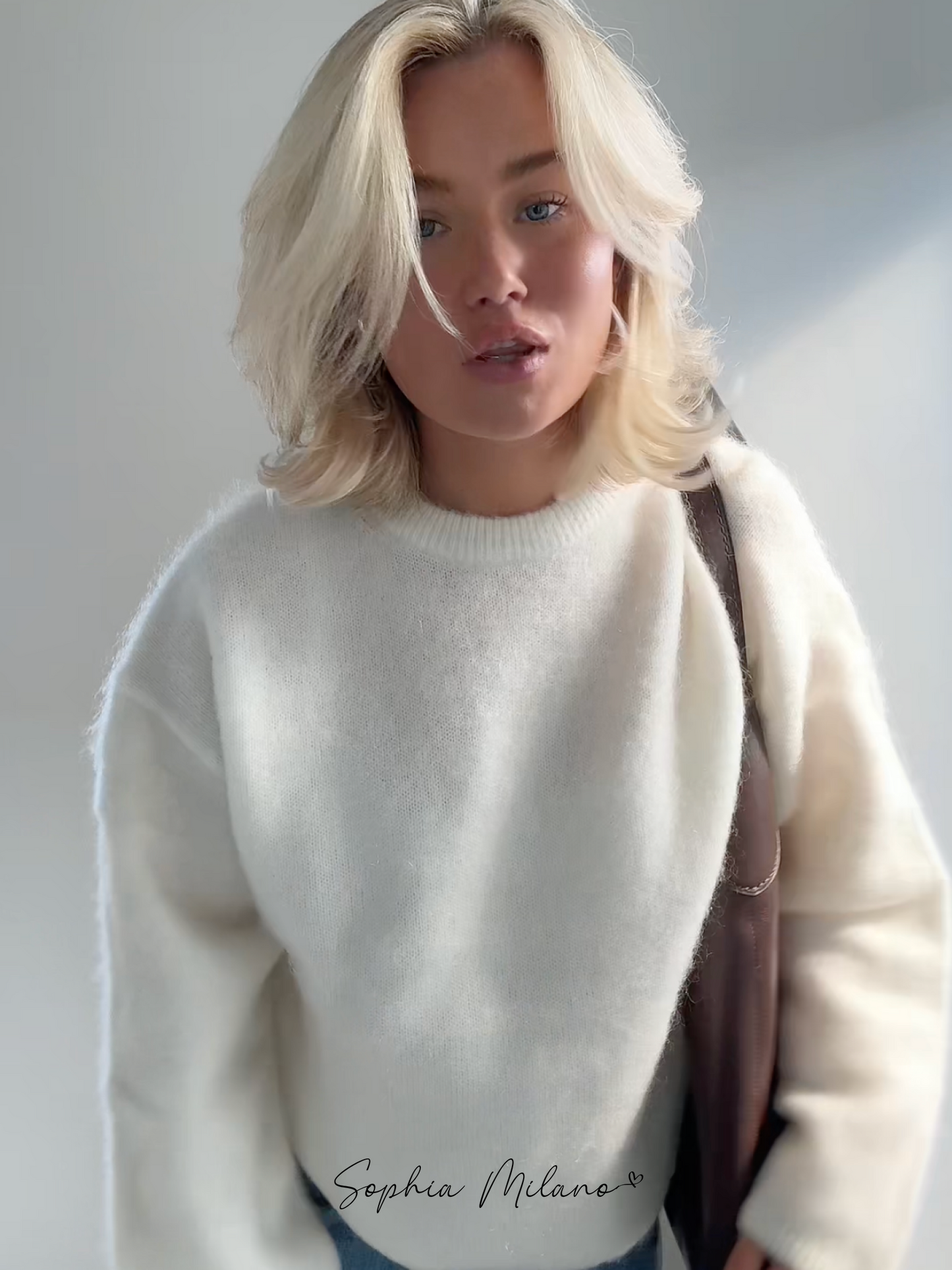 Mira Dames Trui met Ronde Hals | Minimalistisch, Warm & Veelzijdig