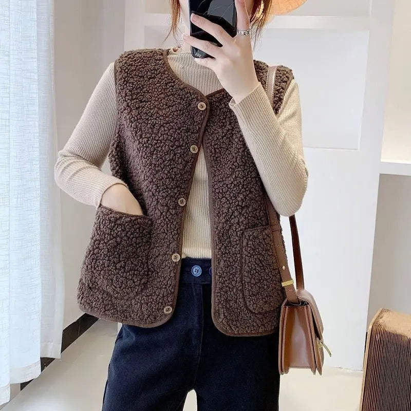 Frederique | Warm Gebreid Vest Dames | Stijlvol Cardigan Voor Koude Dagen