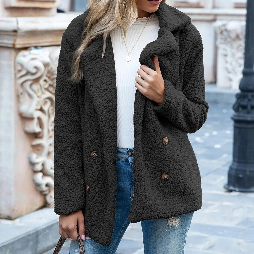 Lange Teddy Jas Dames | Chic, Zacht & Perfect voor de Winter