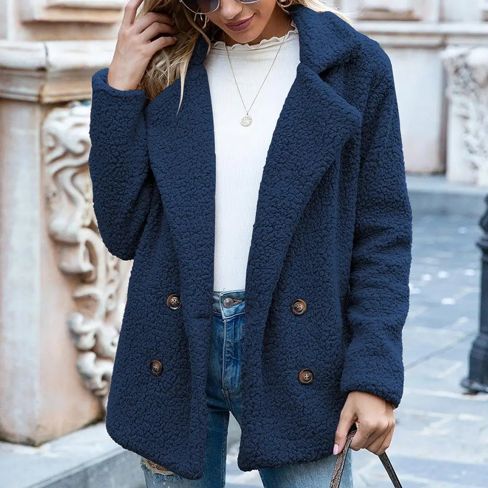 Lange Teddy Jas Dames | Chic, Zacht & Perfect voor de Winter