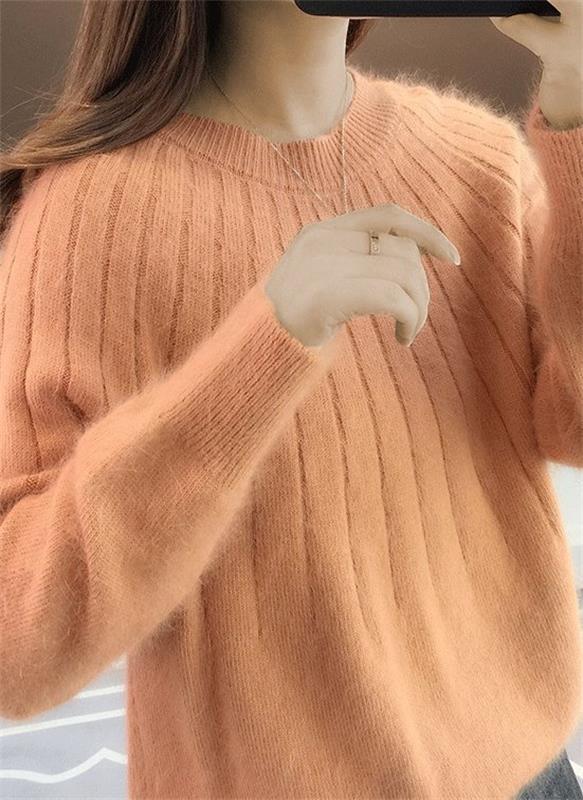 Joyce | Gebreide Kasjmier Trui Dames | Pluizige Warme Trui Voor Herfst & Winter