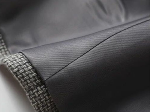 Amara | Grijs Gilet met Patroon en Knopen