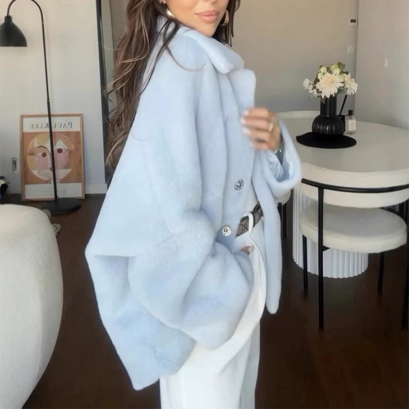 Veloria Plush Dames Jas | Cozy Chic voor Herfst & Winter