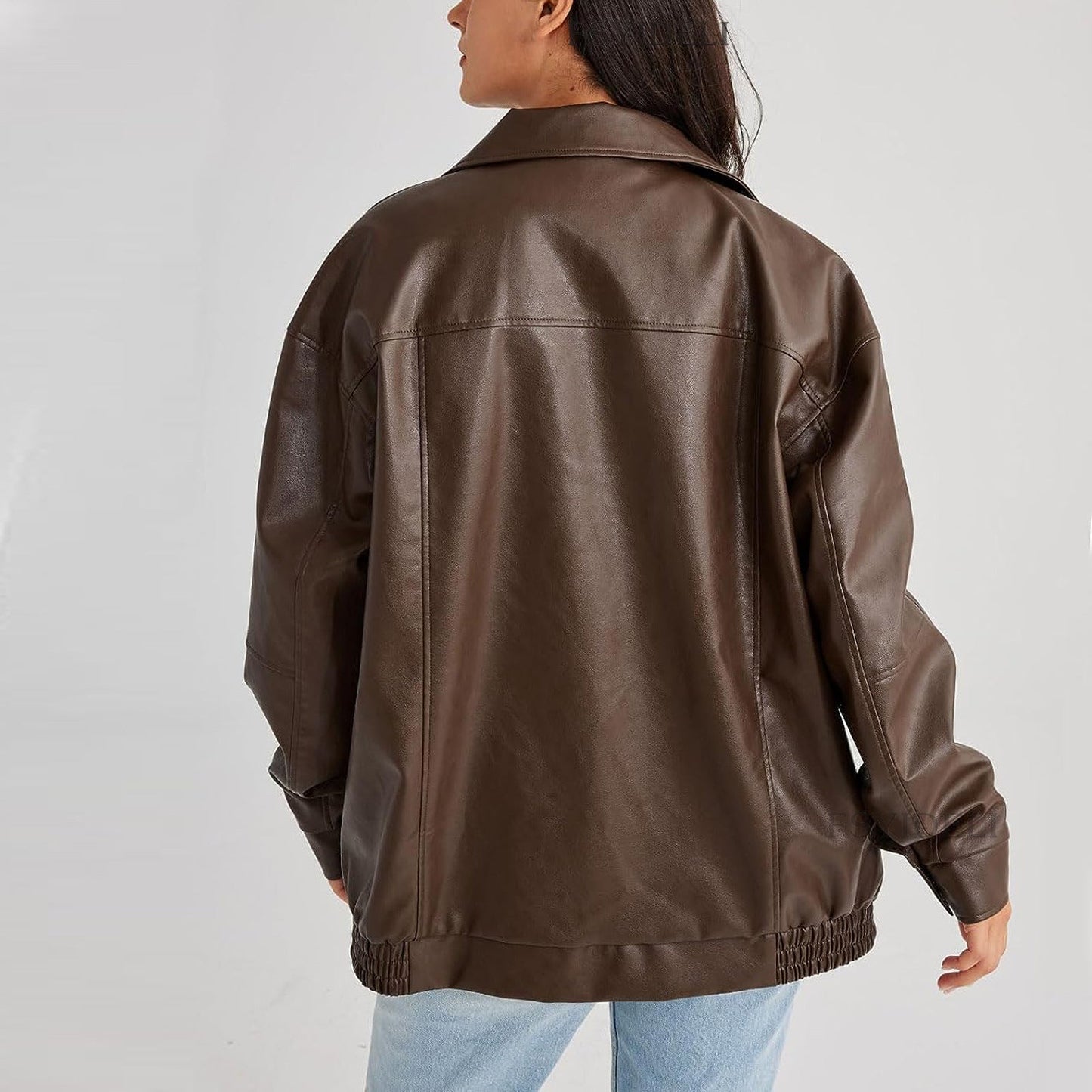Nora | Leren Vintage Bomber Jack