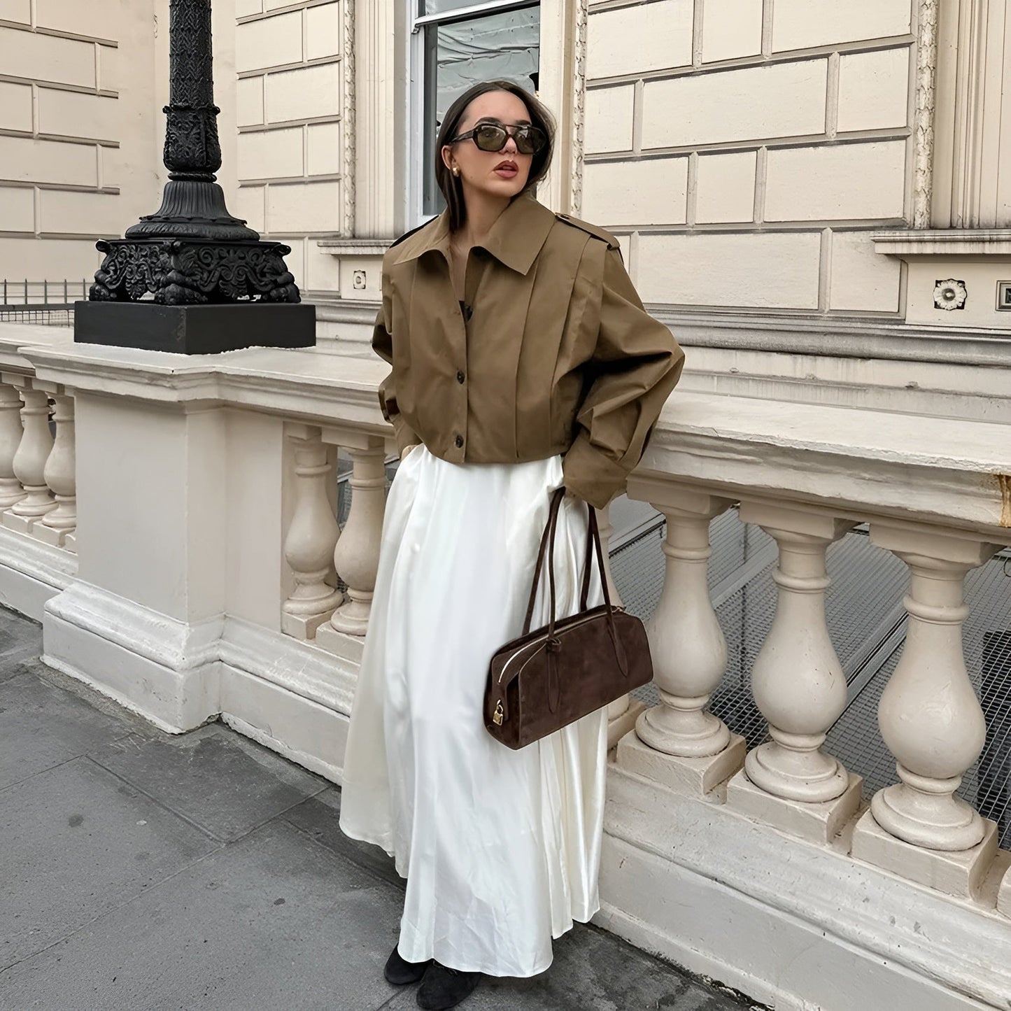 Tussenjas Dames | Hoge Kraag & Knoopsluiting | Perfecte Herfstjas