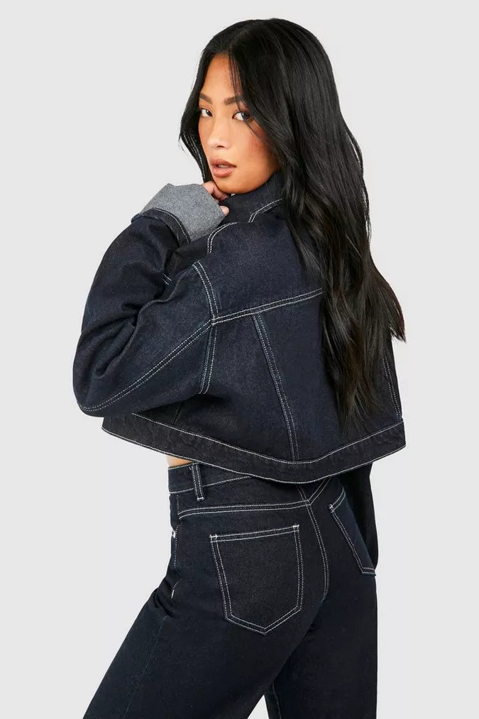 Noelle | Denim Co-ord Set Dames | indigo Jeans Look & Trendy Style
