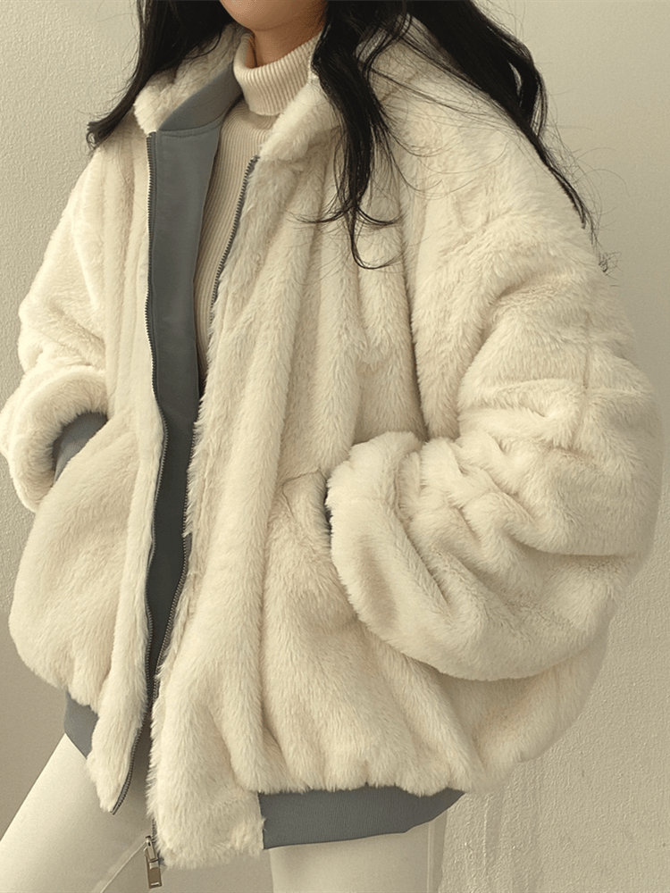 Yael | Oversized Jas Dames | Trendy Winterjas Met Zachte Warme Voering