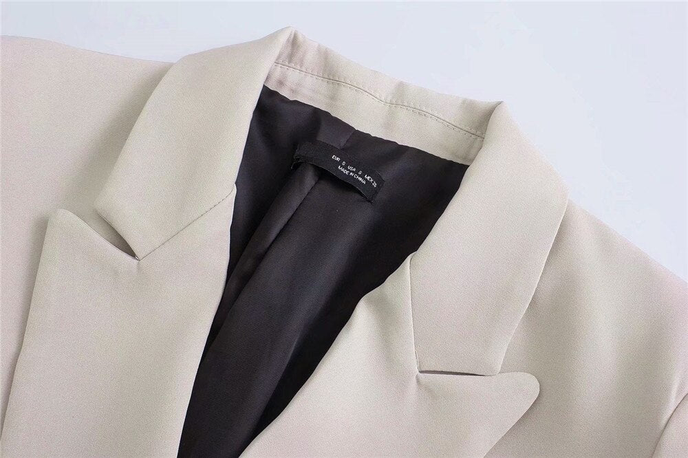 Lolo | Blazer Dames Elegant | Trendy Colbert Met Zakken Voor Werk & Casual