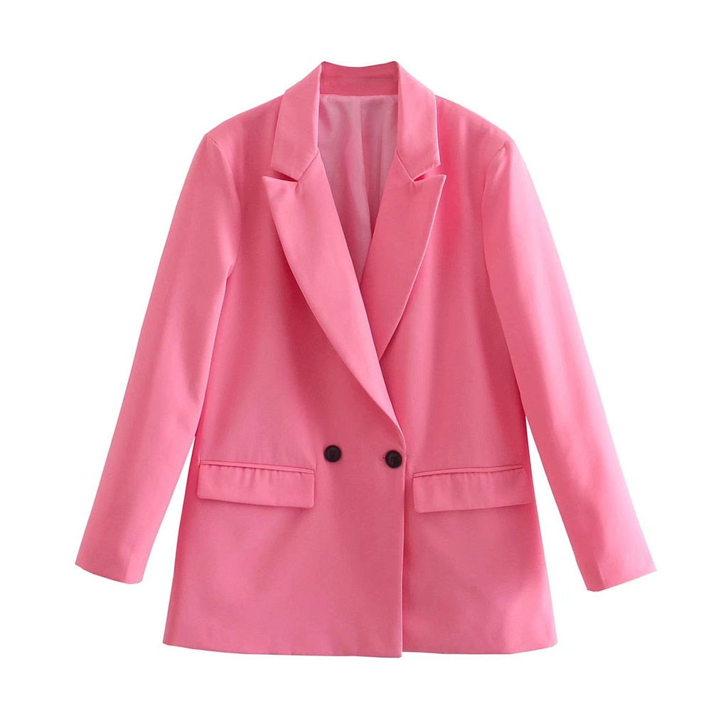 Lolo | Blazer Dames Elegant | Trendy Colbert Met Zakken Voor Werk & Casual
