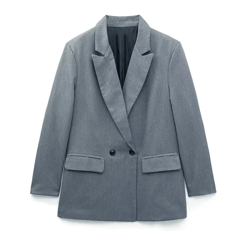 Lolo | Blazer Dames Elegant | Trendy Colbert Met Zakken Voor Werk & Casual