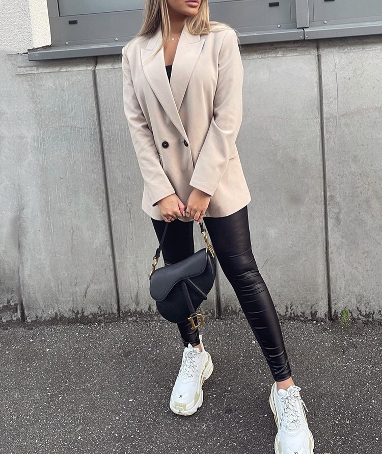 Lolo | Blazer Dames Elegant | Trendy Colbert Met Zakken Voor Werk & Casual