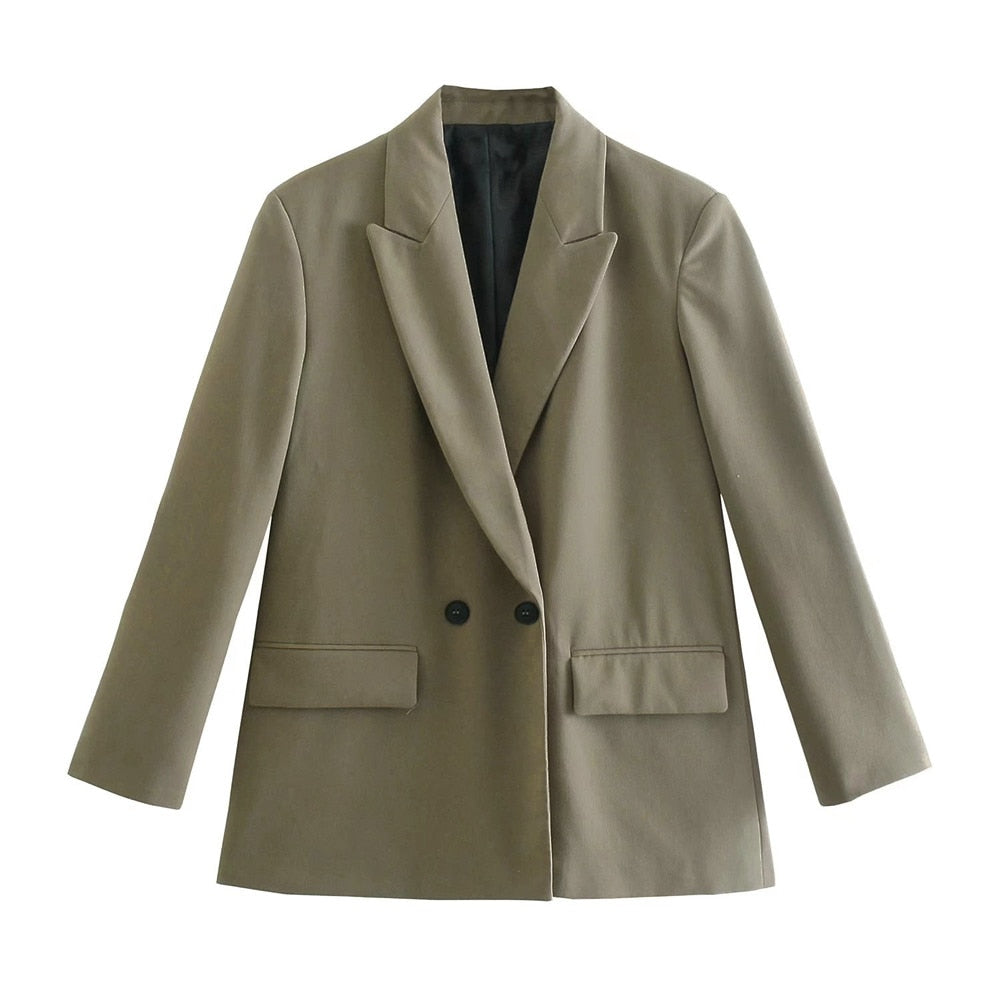 Lolo | Blazer Dames Elegant | Trendy Colbert Met Zakken Voor Werk & Casual