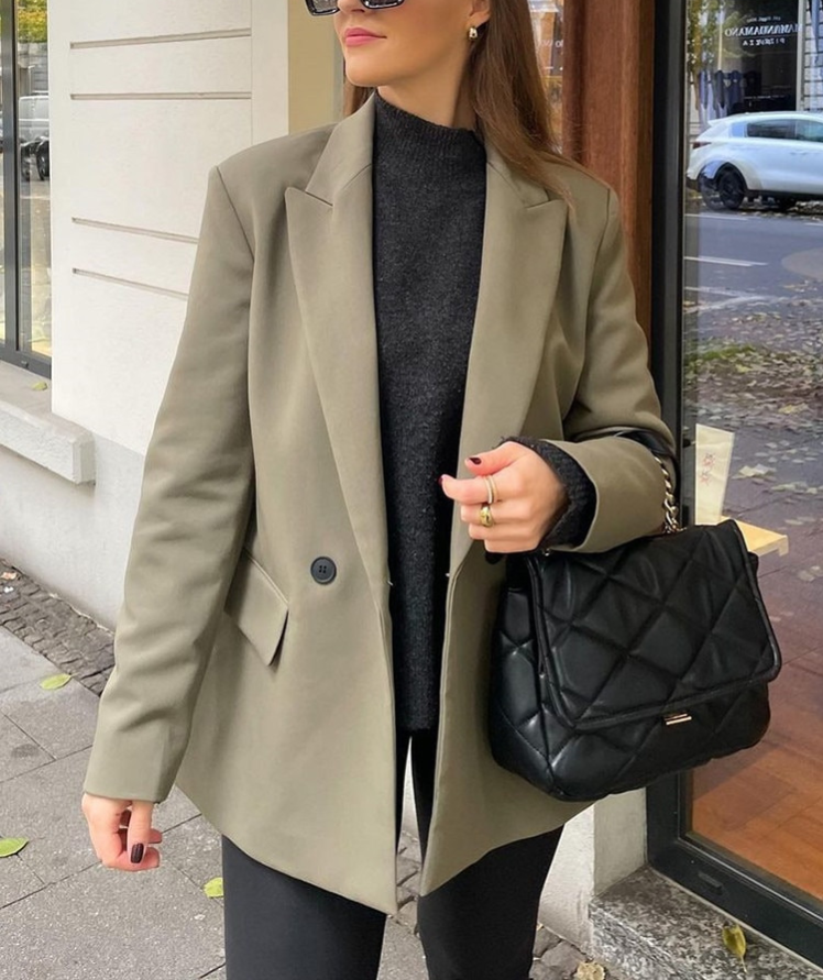 Lolo | Blazer Dames Elegant | Trendy Colbert Met Zakken Voor Werk & Casual