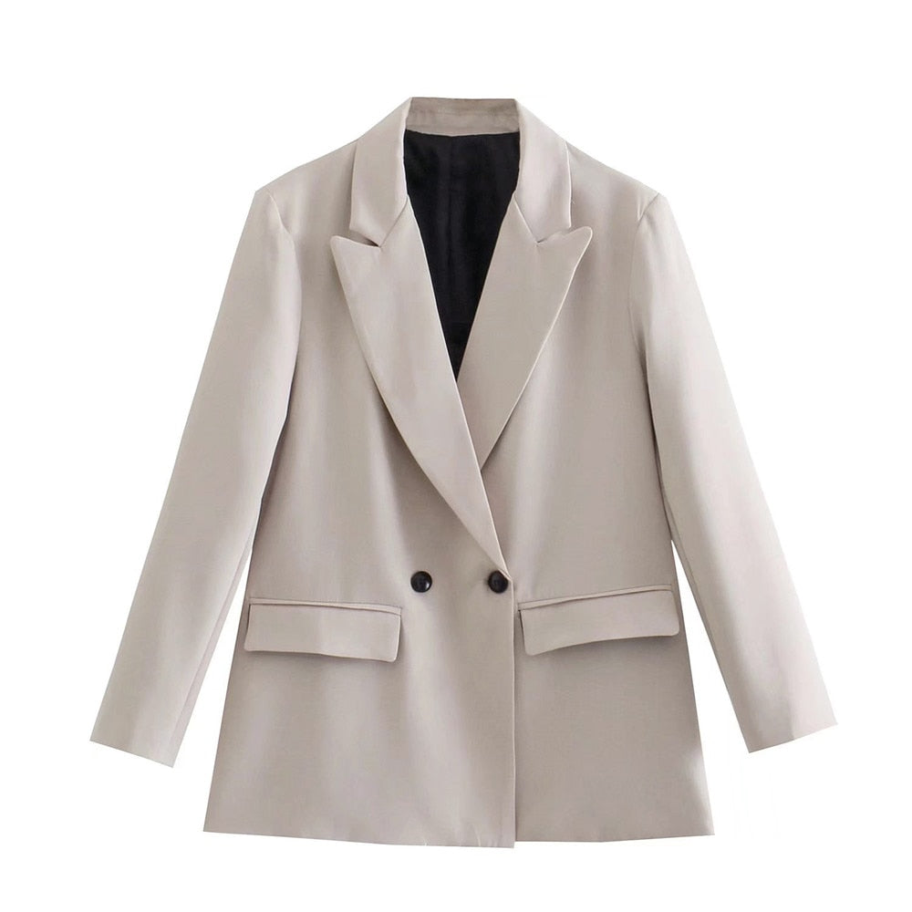 Lolo | Blazer Dames Elegant | Trendy Colbert Met Zakken Voor Werk & Casual