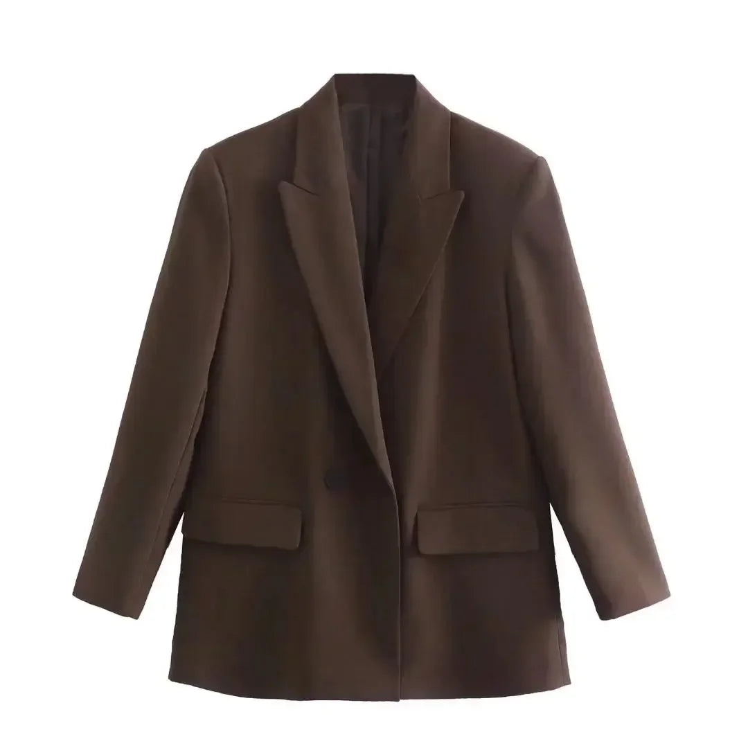 Lolo | Blazer Dames Elegant | Trendy Colbert Met Zakken Voor Werk & Casual